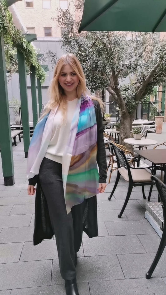 Pure Cashmere V-Neck Jumper White