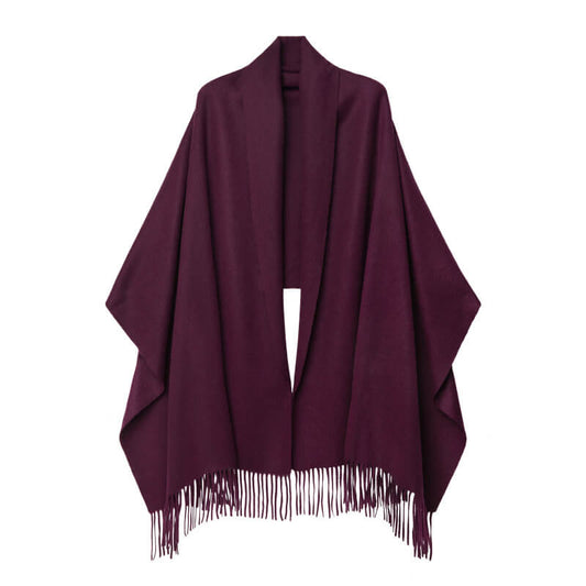 Cashmere Shawl Aubergine Mist