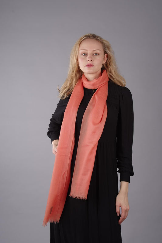 Extra Large Finest Cashmere Shawl Mandarin - Vshine Silk and Shine
