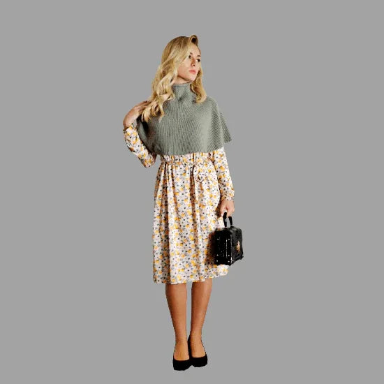 100% Cashmere Ponchos - Vshine Silk and Shine