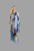Limited Edition Extra Large Silk Scarf Python Print Lavender - Vshine Silk and Shine 