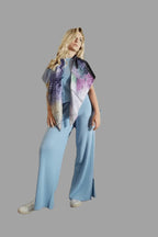 Limited Edition Extra Large Silk Scarf Python Print Lavender - Vshine Silk and Shine 