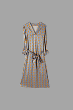 Kleid aus Seide, Petite – Diamond Lustre Grau | UK 8–10 / EU 36–38
