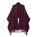 Cashmere Shawl Aubergine Mist - Vshine Silk and Shine 