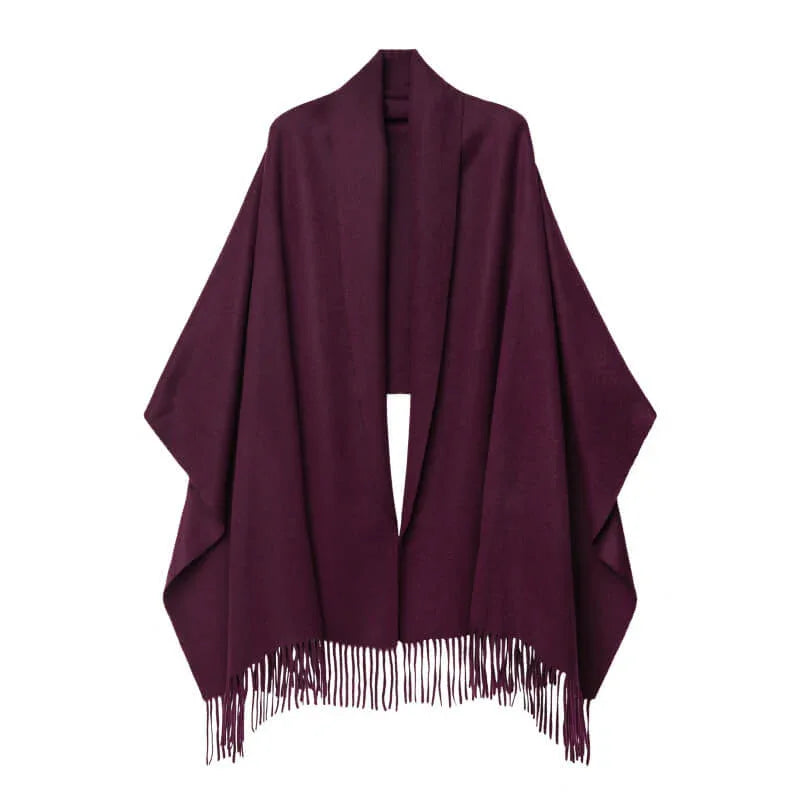 Cashmere Shawl Aubergine Mist - Vshine Silk and Shine 