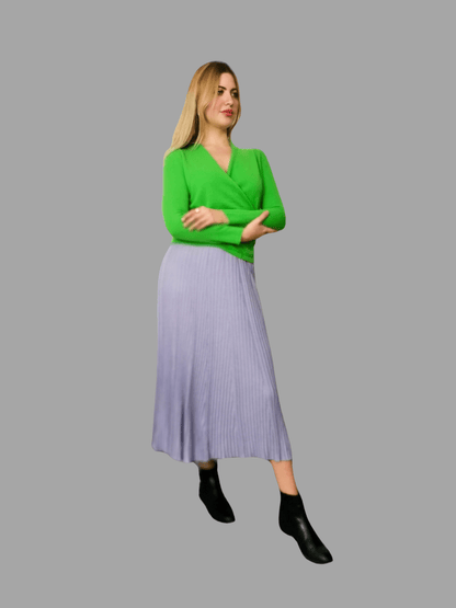 Pure Cashmere V-Neck Wrap Front Jumper