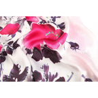 Silk Scarf Collecitons|Blossom Range|Water Paint|Red|Long Silk Scarf - Vshine Silk and Shine 