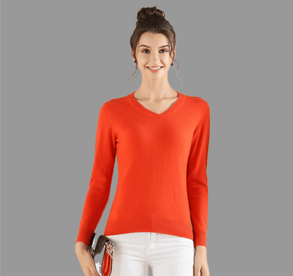 Pure Cashmere V-Neck Jumper