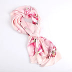 Silk Scarf Collections|Blossom Range|Magnolia|Pink - Vshine Silk and Shine 