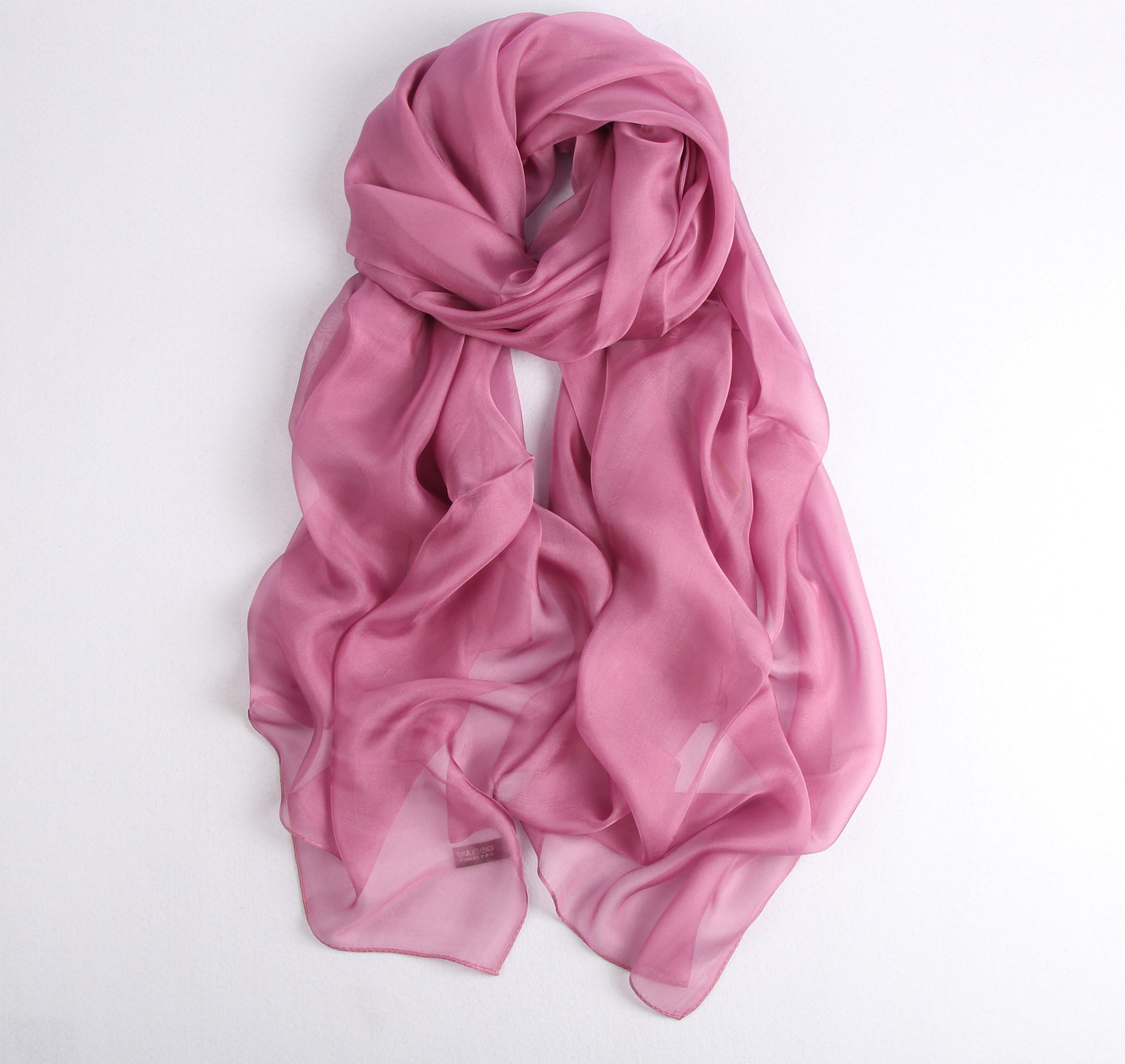 Large Silk Scarf Dusty Pink - Vshine Silk and Shine Fashion Accessories