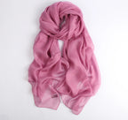 Rainbow Range| Large Silk Scarf Dusty Pink - Vshine Silk and Shine 