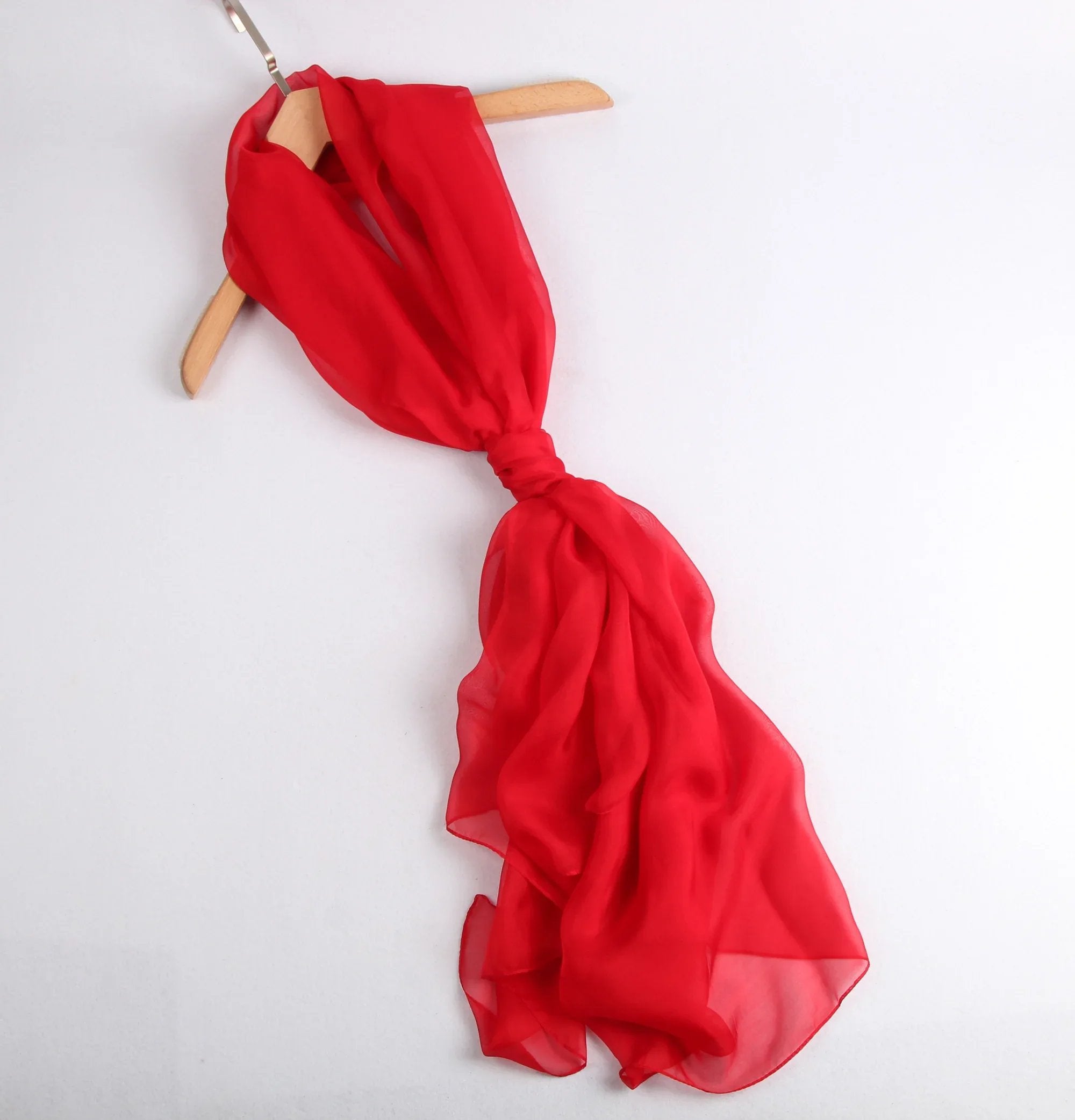 Rainbow Range| Large Silk Scarf Red - Vshine Silk and Shine 