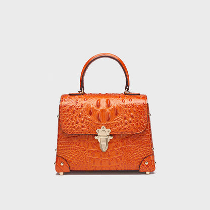 Vshine Silk and Shine Moc Cro Handbag Orange