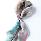 Oil Paint Silk Scarf| Sunset At Pourville Open Sea - Vshine Silk and Shine 