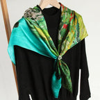 Oil Paint Silk Scarf| Wheat Fields near Auvers-sur-oise - Vshine Silk and Shine 