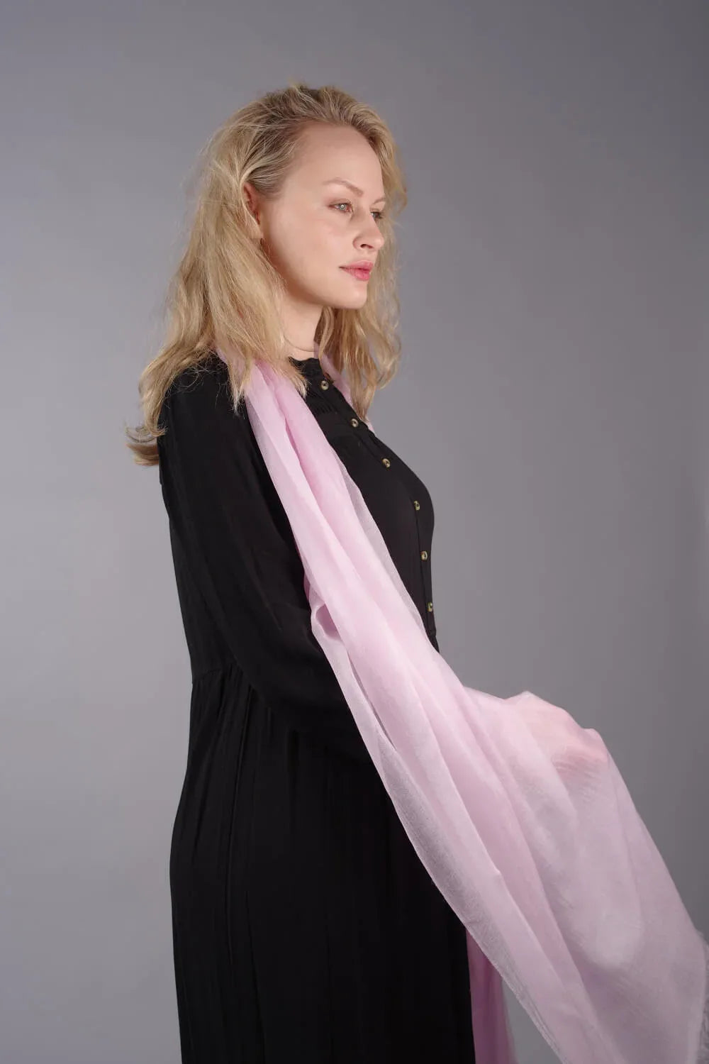 Extra Large Finest Cashmere Shawl Light Pink - Vshine Silk and Shine 