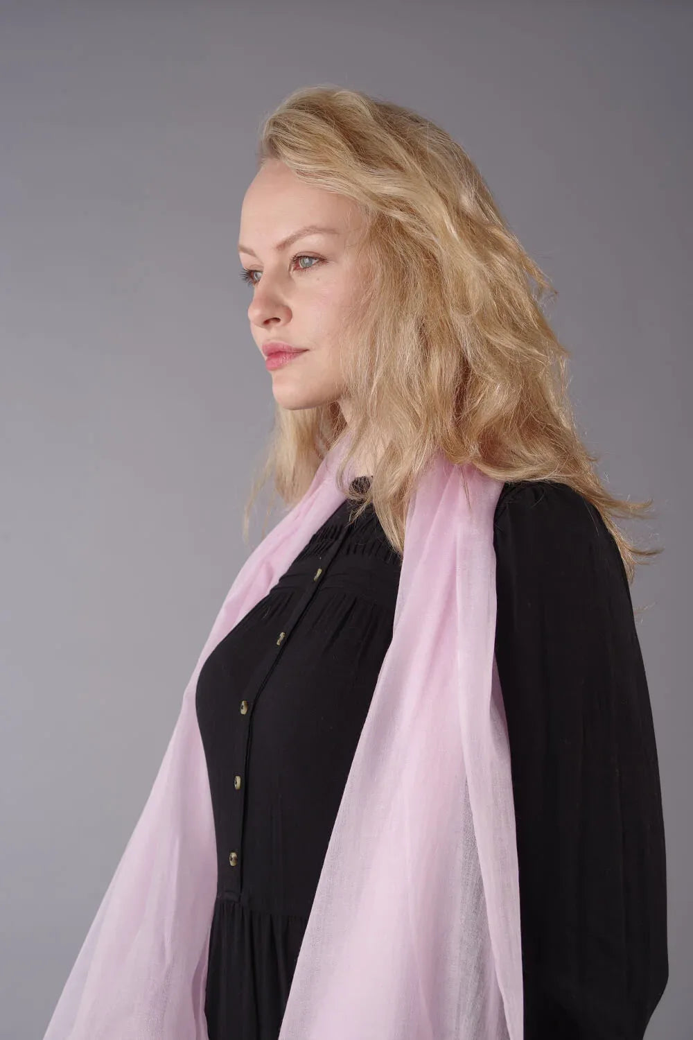 Extra Large Finest Cashmere Shawl Light Pink - Vshine Silk and Shine 