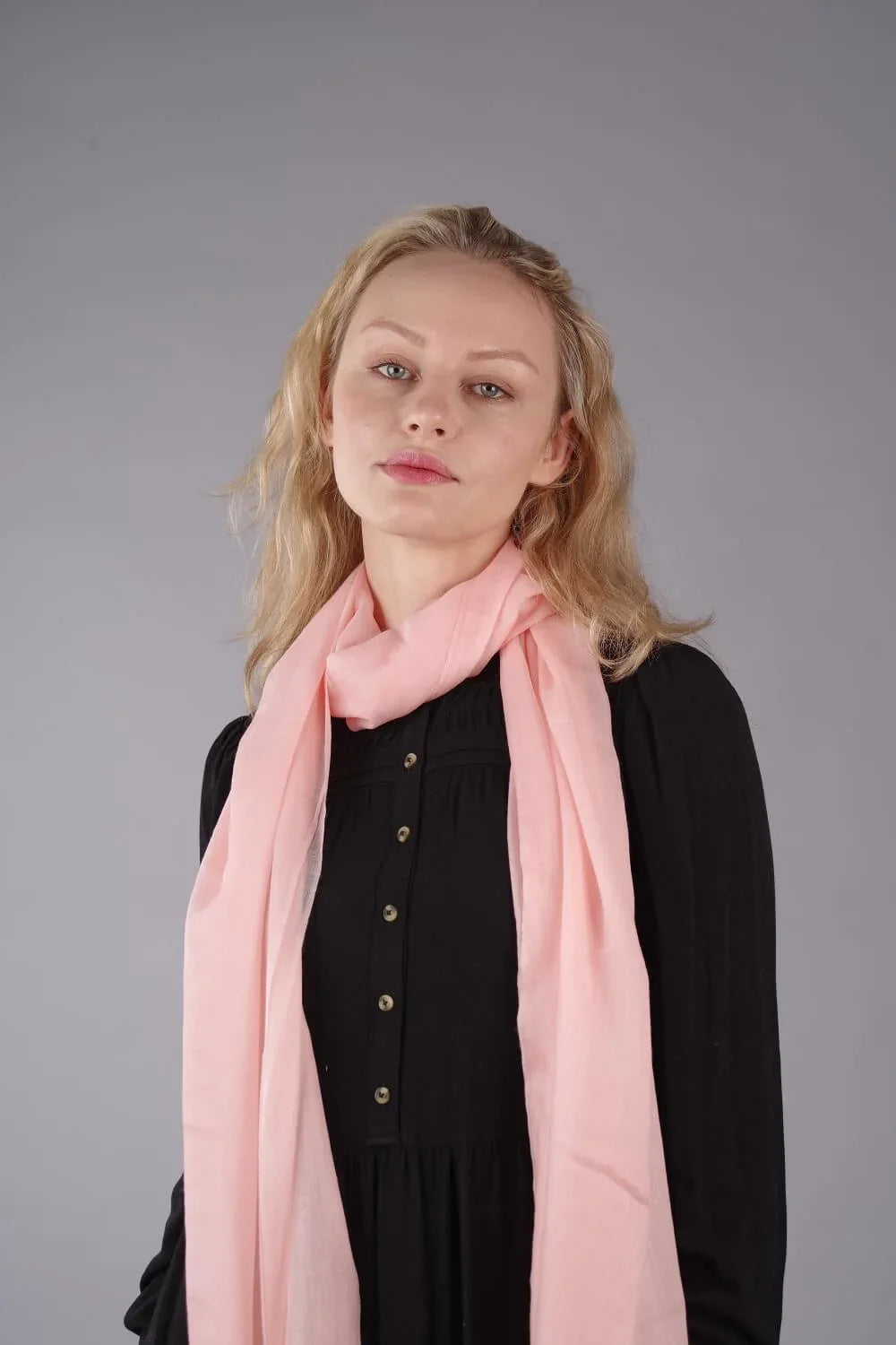 Extra Large Finest Cashmere Shawl Peach - Vshine Silk and Shine 