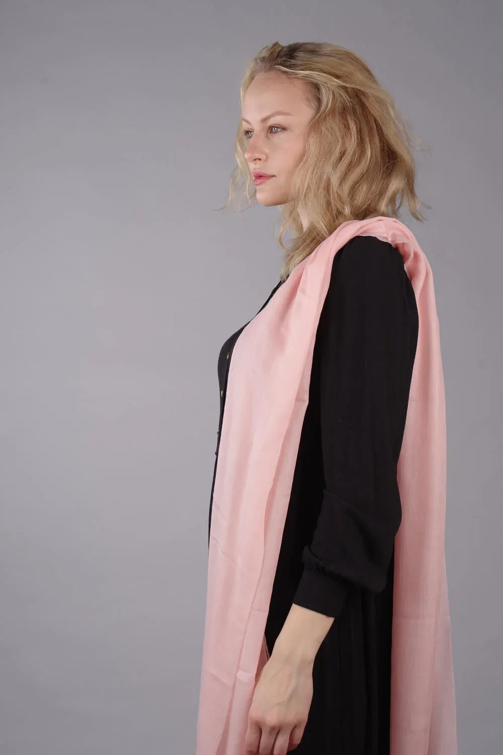 Extra Large Finest Cashmere Shawl Peach - Vshine Silk and Shine 