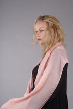 Extra Large Finest Cashmere Shawl Peach - Vshine Silk and Shine 