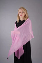 Extra Large Finest Cashmere Shawl Bright Pink - Vshine Silk and Shine 