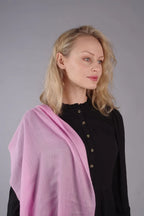 Extra Large Finest Cashmere Shawl Bright Pink - Vshine Silk and Shine 