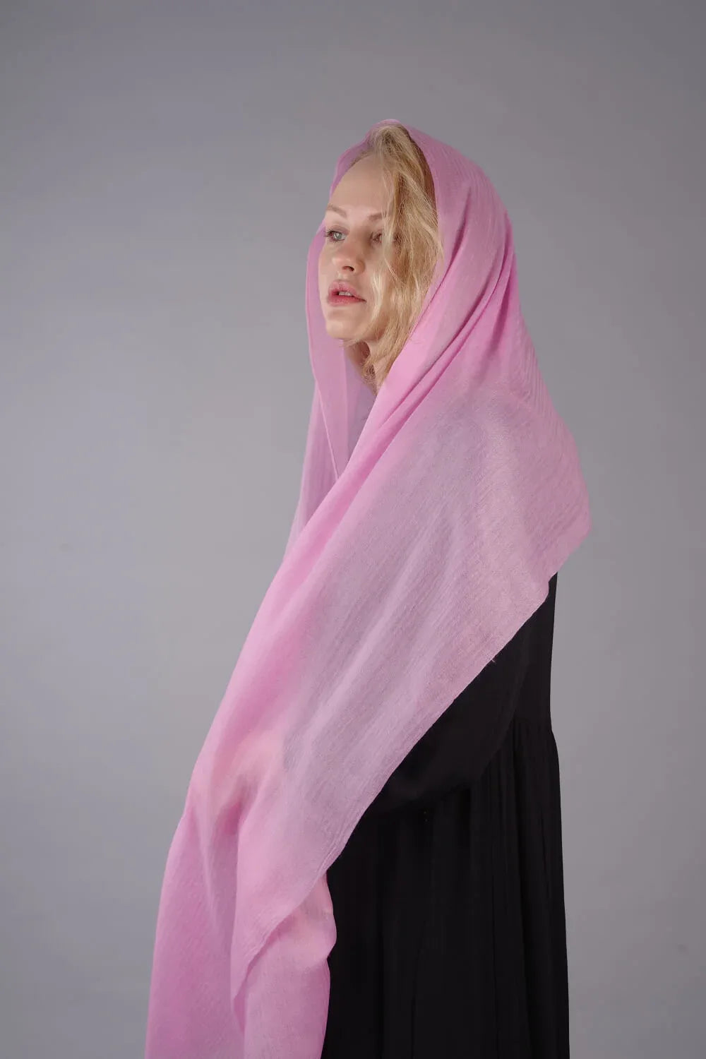 Extra Large Finest Cashmere Shawl Bright Pink - Vshine Silk and Shine 