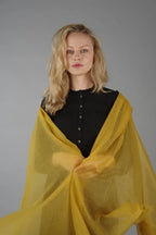 Extra Large Finest Cashmere Shawl Turmeric - Vshine Silk and Shine 