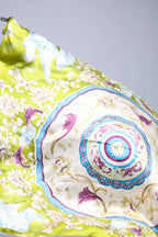Limited Edition Hand Painted Silk Scarf| Yellow - Vshine Silk and Shine 