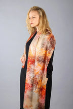 Rainbow Range| Large Silk Scarf Coral Red - Vshine Silk and Shine 