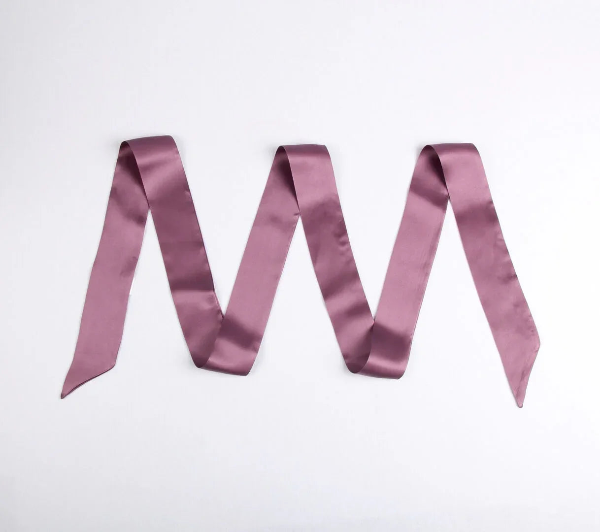 Skinny Satin Mulberry Silk Scarf Dusty Pink - Vshine Silk and Shine 