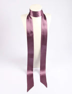 Skinny Satin Mulberry Silk Scarf Dusty Pink - Vshine Silk and Shine 