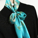 Oil Paint Silk Scarf| Almond Blossom - Vshine Silk and Shine 