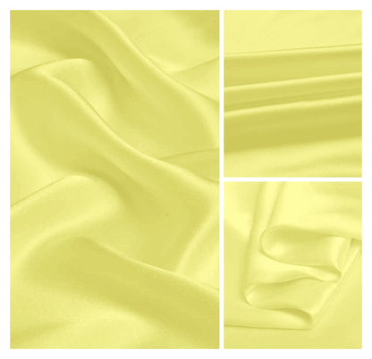100% Mulberry Silk Pillowcases Envelope Yellow - Vshine Silk and Shine 