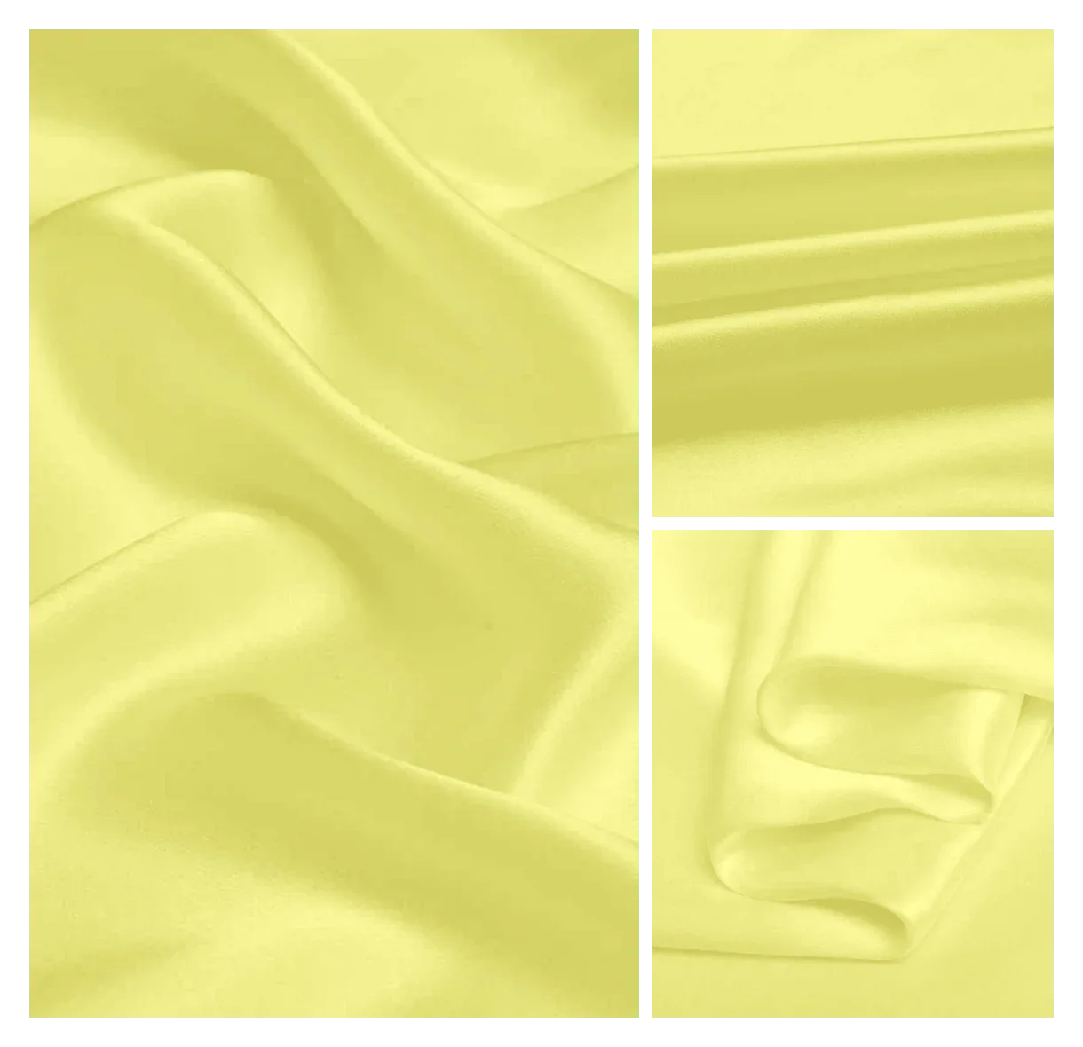 100% Mulberry Silk Pillowcases Envelope Yellow - Vshine Silk and Shine 