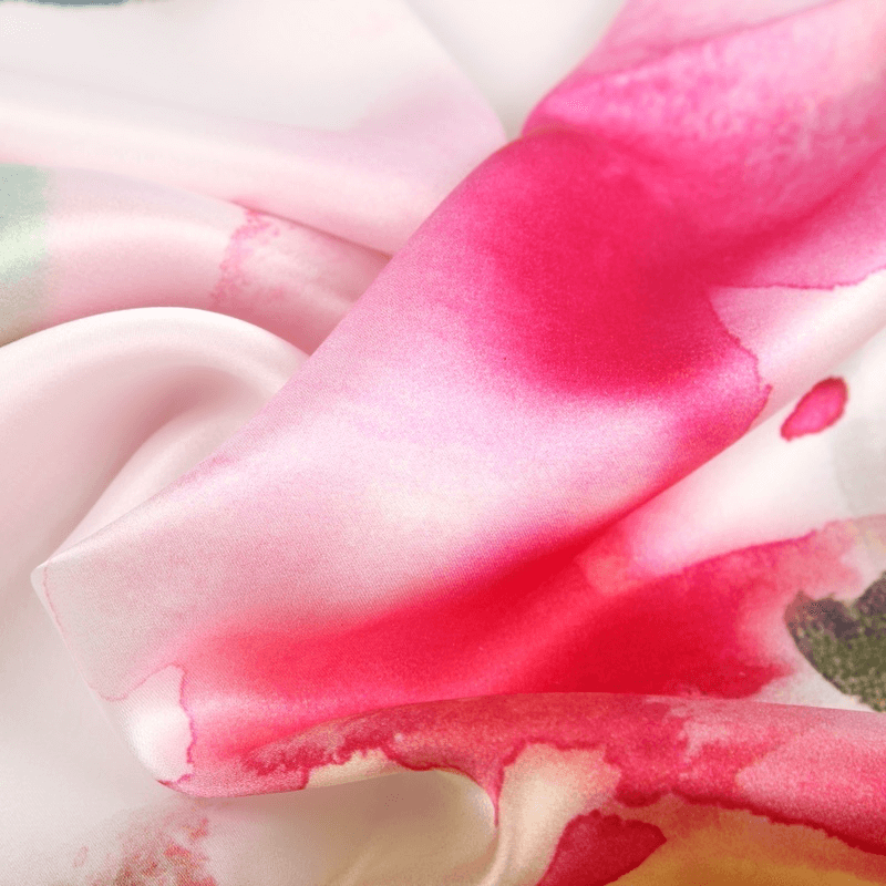Vshine Silk and Shine Fashion Accessories|Silk Scarf Collections|Blossom Range|Lotus Design|Rainbow|Long Silk Scarf