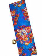Rainbow Range| Large Silk Scarf Flora Mix Blue - Vshine Silk and Shine 