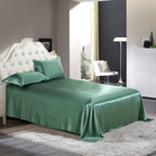 Luxury Silk and Shine Bedding Set Pure Lux Neutral Tone Lush Green - Vshine Silk and Shine 