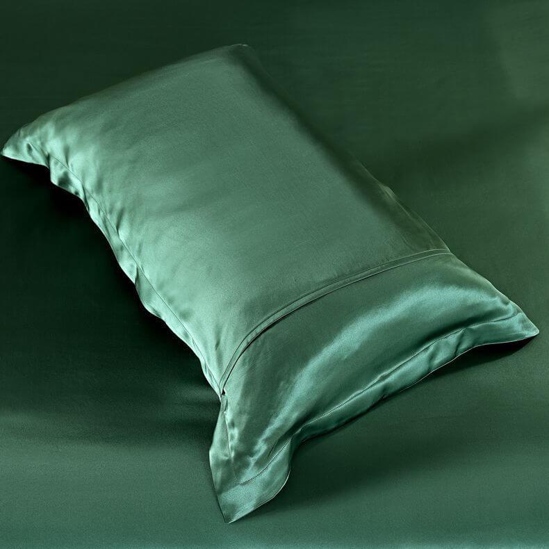 Luxury Silk and Shine Bedding Set Pure Lux Neutral Tone Lush Green - Vshine Silk and Shine 