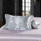 Luxury Silk and Shine Bedding Set Pure Lux Silver Grey - Vshine Silk and Shine 