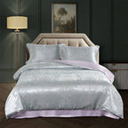 Luxury Silk and Shine Bedding Set Pure Lux Silver Grey - Vshine Silk and Shine 