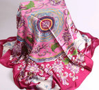 Limited Edition Hand Painted Silk Scarf| Pink - Vshine Silk and Shine 
