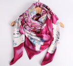 Limited Edition Hand Painted Silk Scarf| Pink - Vshine Silk and Shine 
