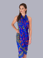 Rainbow Range| Large Silk Scarf Butterfly Blue - Vshine Silk and Shine 