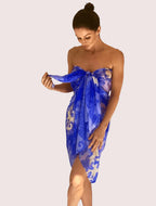 Rainbow Range| Large Silk Scarf Porcelain Blue - Vshine Silk and Shine 