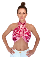 Blossom Range|Floral Power Design|Pink|Long Silk Scarf - Vshine Silk and Shine 