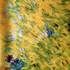Oil Paint Silk Scarf| Oil Paint Spring Field - Vshine Silk and Shine 
