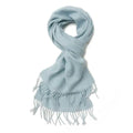 100% Cashmere Scarf in Pale Baby Blue - Vshine Silk and Shine 