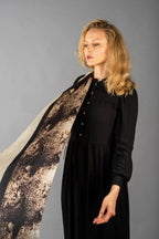 Rainbow Range| Large Silk Scarf Python Print Natural - Vshine Silk and Shine 