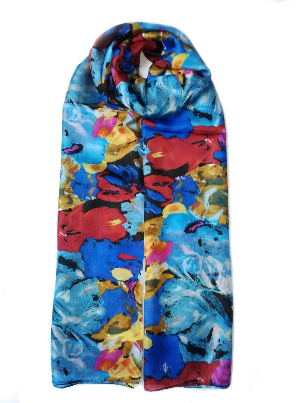 Rainbow Range| Large Silk Scarf Colour Blast - Vshine Silk and Shine 